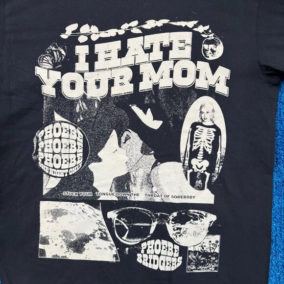 Phoebe Bridgers “I Hate Your Mom” Rock Band Graphic T-Shirt Size Medium - Picture 2 of 4